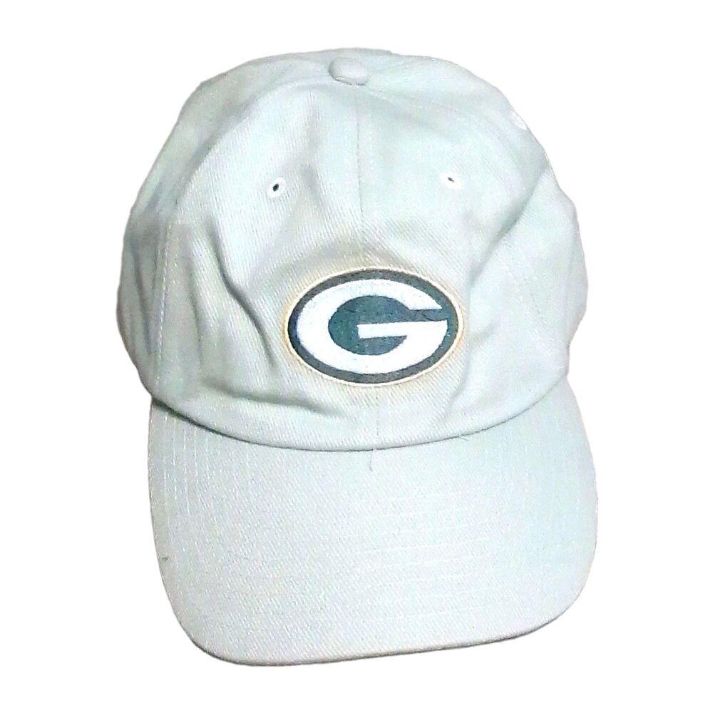 Green Bay Packers Hat Cap NFL Cream White Strapback Vintage Embroidered Mens OSF